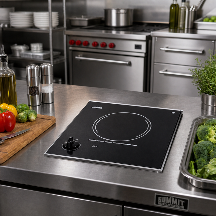 Product image #2 for Summit Commercial CR1115 12 Inch Single-Burner Built-In Radiant Electric Cooktop