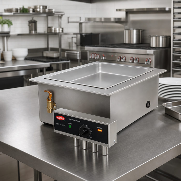 Product image #2 for Hatco Drop-In Insulated Modular/Ganged Heated Well with Drain, 1 Full-Size Pan, 750W