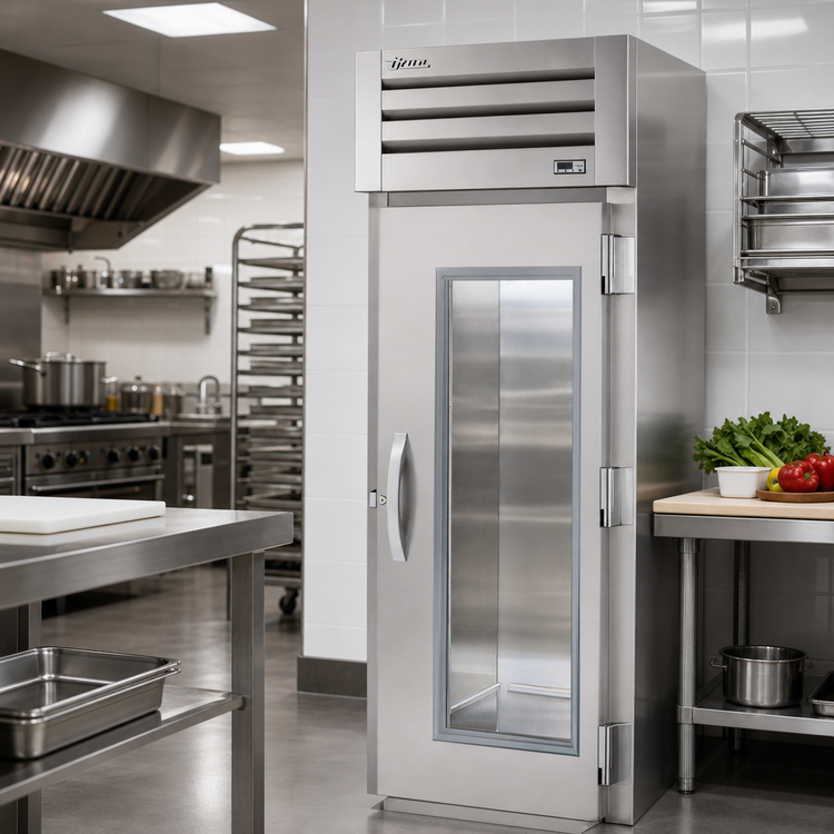 Product image #2 for True SPEC SERIES One-Section Roll-In Refrigerator with Single Glass Door and Lock