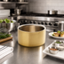 Thumbnail image #2 for American Metalcraft 17 oz. Round Double Wall Stainless Steel Serving Bowl, Satin Gold Finish