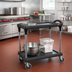 Thumbnail image #2 for Metro myCart Plus Series Black Polymer Utility Cart, 2-Shelf, Adjustable Height, 300 lb. Capacity