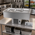 Thumbnail image #2 for Delfield 56-1/4-Inch Drop-In Hot/Cold Food Well for 4 Full-Size Pans, Self-Contained Refrigeration