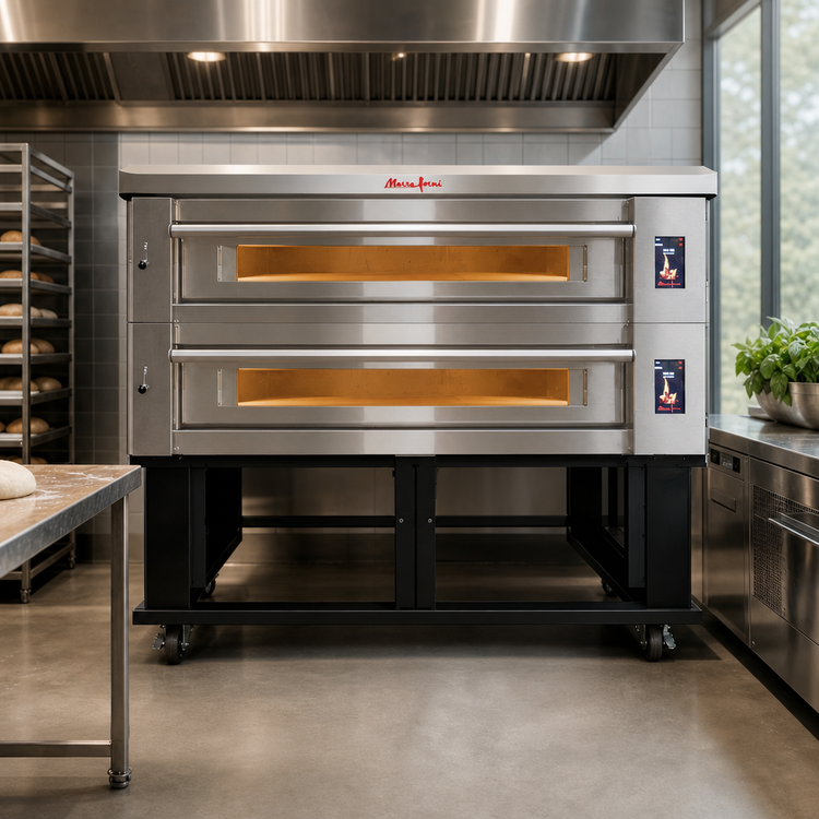 Product image #3 for Marra Forni ELST73-44/2 Two-Deck Electric Stackable Deck Oven with 73 x 44-Inch MarraStone Surfaces