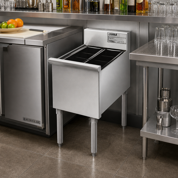 Product image #2 for Eagle 1800 Series Modular Underbar Bottle Storage Add-On Unit, 12 x 20 Inches
