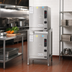 Thumbnail image #2 for Cleveland SteamChef Double-Stacked 2-Compartment Electric Boilerless Convection Steamer with Stacking Stand