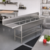 Thumbnail image #2 for John Boos Pro-Bowl 4-Compartment Stainless Steel Sink with Left and Right Drainboards, 14-Inch Deep Bowls