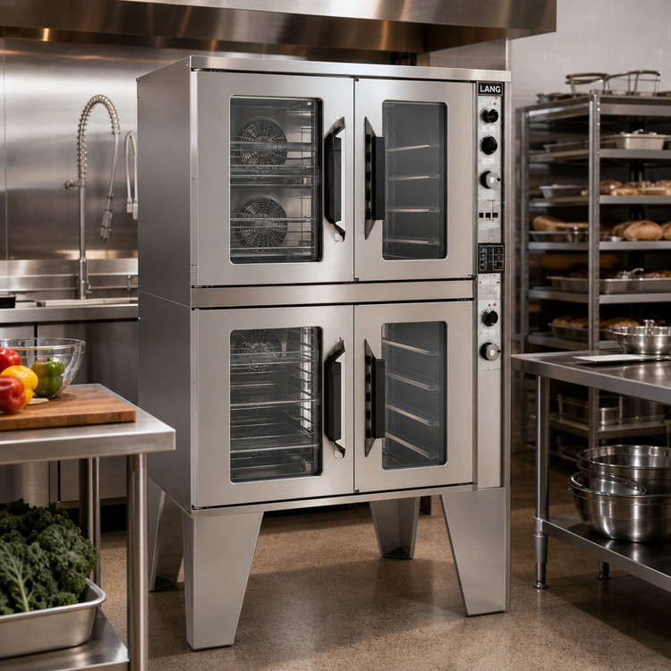 Product image #2 for Lang Marine ECOF-AT2M 2-Deck Full-Size Standard-Depth Electric Convection Oven