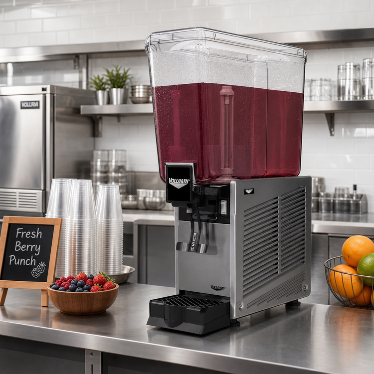 Product image #2 for Vollrath 1-Bowl Countertop Refrigerated Beverage Dispenser with Stirring Paddle, 5.28-Gallon Bowl