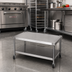 Thumbnail image #2 for 12-Inch Stainless Steel Equipment Stand with Open Base and Undershelf