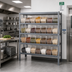 Thumbnail image #2 for Quantum Heavy-Duty Stationary Wire Shelving Unit with 5 Shelves and 18 Clear Bins, 36 x 12 x 39 Inches