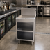 Thumbnail image #2 for Glastender Underbar Stainless Steel Drainboard Cabinet Base, Open Front, 18 x 19 Inches