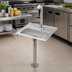 Thumbnail image #2 for T&S Brass 12-Inch Pedestal Glass Filler Water Station with Drip Pan Assembly