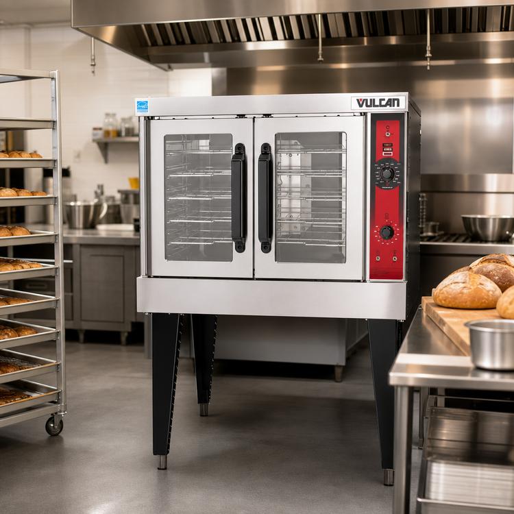 Product image #3 for Vulcan VC6GC Single-Deck Bakery-Depth Gas Convection Oven with Computerized Controls