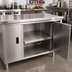 Thumbnail image #2 for BK Resources Removable Stainless Steel Shelf for 30 x 72 Inch Cabinet Base Chef Tables