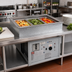 Thumbnail image #2 for Atlas Metal RM-HP-X-3 3-Pan Hot/Cold Drop-In Food Well with Remote Refrigeration