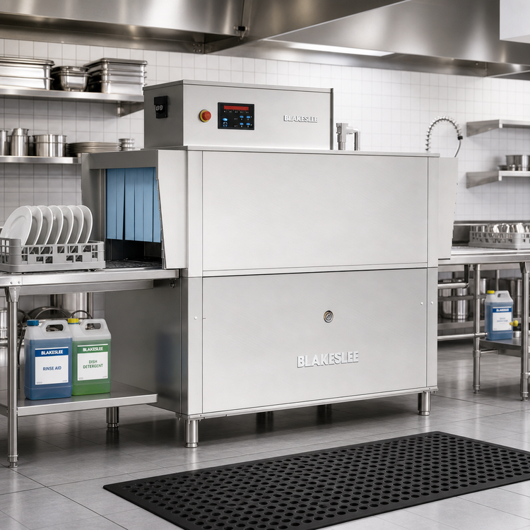 Product image #2 for Blakeslee RC62 High-Temp Conveyor Dishwasher with Prewash, Single Tank, 62-Inch Wide