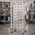 Thumbnail image #2 for Omcan USA 9-Layer Mobile Stainless Steel Can Rack for #5 & #10 Cans
