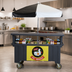 Thumbnail image #3 for Cambro Camcruiser® Granite Gray Vending Cart with 4 Full-Size Wells and 72
