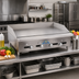 Thumbnail image #2 for Comstock-Castle Castle Series 72-Inch Countertop Gas Griddle with Thermostat Controls and 1-Inch Polished Steel Plate