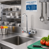 Thumbnail image #2 for T&S Brass B-1115-132XN5CR Wall-Mount 4-Inch Centers Workboard Mixing Faucet with 2-7/8