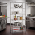 Thumbnail image #2 for Eagle Group 5-Tier Wire Starter Shelving Unit, 36W x 21D x 86H, Stainless Steel Finish