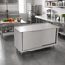 Thumbnail image #2 for John Boos Stainless Steel Enclosed Work Table with Sliding Doors, 60