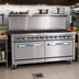 Thumbnail image #2 for Imperial Pro Series 60-Inch Gas Restaurant Range with 10 Burners and 2 Convection Ovens