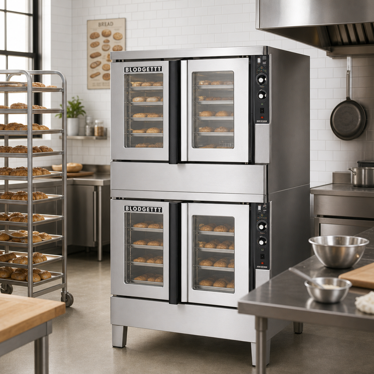 Product image #2 for Blodgett Zephaire Series ZEPH-200-E DBL Double-Deck Bakery Depth Electric Convection Oven