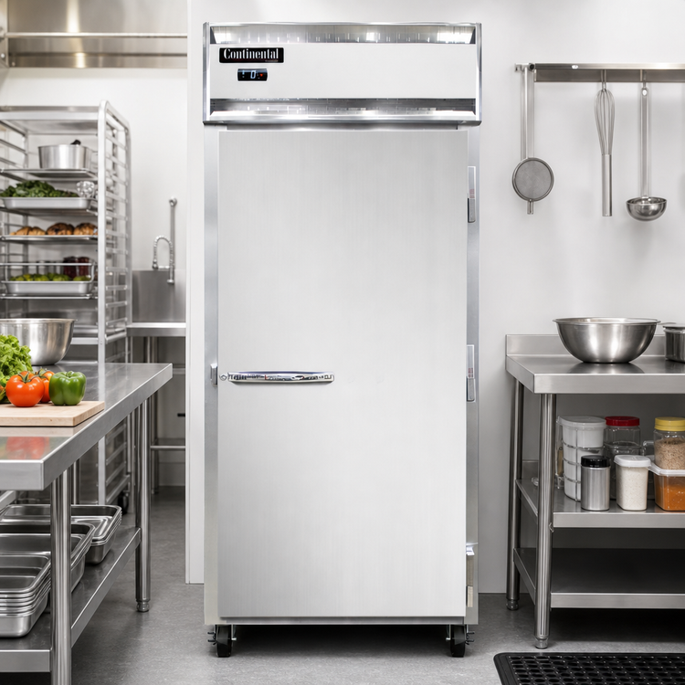 Product image #2 for Continental Refrigerator 1FXNSS 1-Section Extra-Wide Reach-In Freezer with Stainless Steel Interior and Exterior