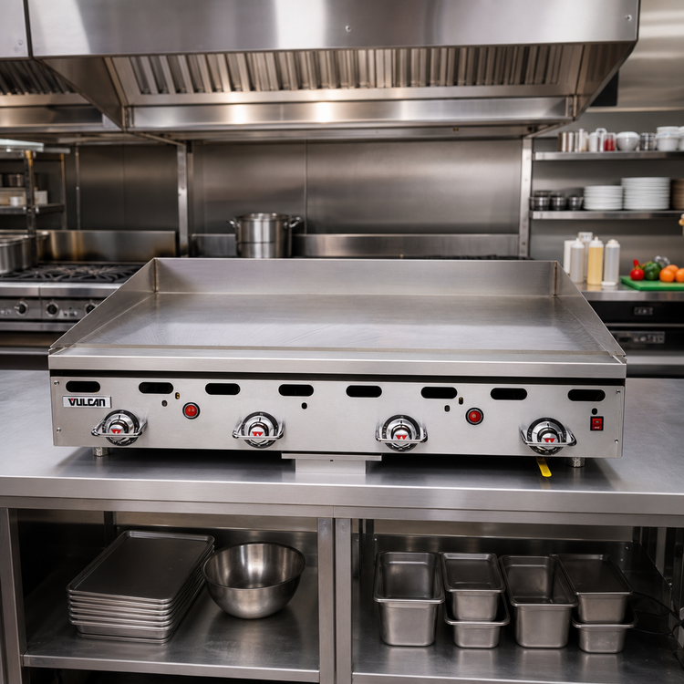 Product image #3 for Vulcan 960RX-30 Heavy Duty Countertop Gas Griddle, 60-Inch W x 30-Inch D Cooking Surface