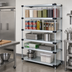 Thumbnail image #2 for Quantum Solid Shelving Starter Kit, 72 Inch Wide x 12 Inch Deep x 86 Inch High, 5-Shelf Stationary Unit