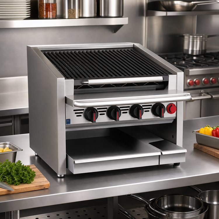 Product image #2 for Magikitch'n CM-RMB-648CR 48-Inch Countertop Gas Radiant Charbroiler