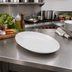 Thumbnail image #3 for American Metalcraft 14 x 9 Inch Oval White Melamine Serving Platter