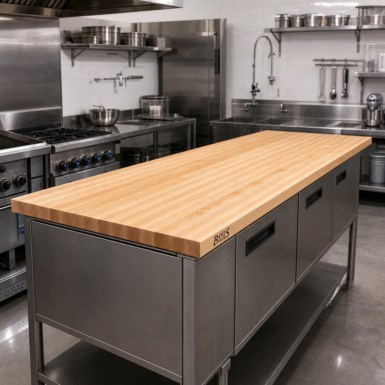 Product image #2 for Boos Block Edge Grain Maple Kitchen Countertop, 132 x 27 x 3 Inches, Varnique Finish