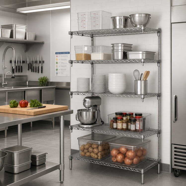 Product image #2 for Metro Super Erecta Super Adjustable Chrome-Plated Wire Add-On Shelving Unit, 30W x 18D x 74H, 5 Shelves