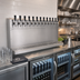 Thumbnail image #2 for Glastender 12-Faucet Wall-Mount Air-Cooled Draft Dispensing Tower