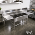 Thumbnail image #2 for John Boos Pro-Bowl 3-Compartment Sink with Dual 24-Inch Drainboards, 24 x 24 x 14-Inch Bowls