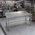 Thumbnail image #2 for Spec-Master Marine Series Stainless Steel Work Table, 84 x 30 Inches, 4-1/2 Inch Backsplash