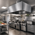 Thumbnail image #2 for SpecAir 60-Inch x 48-Inch x 20-Inch Ceiling Mount Condensate Hood with Exhaust Collar