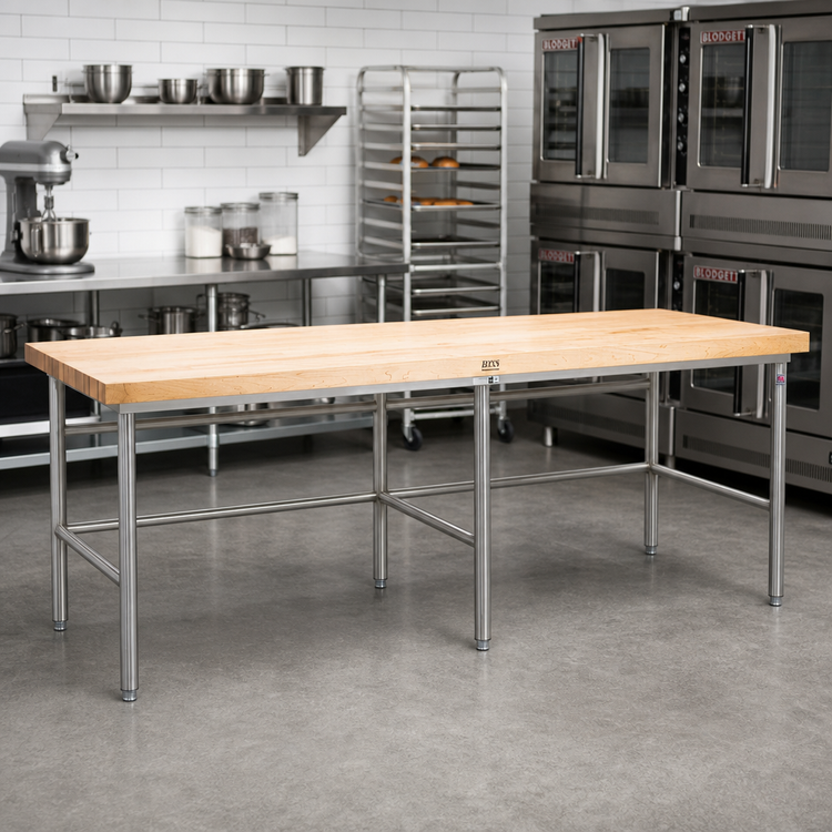 Product image #2 for John Boos Baker's Table Frame for 48 x 30-Inch Top, Stainless Steel