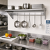 Thumbnail image #2 for Advance Tabco Special Value 72-Inch Wall-Mounted 12-Inch Deep Stainless Steel Shelf with Pot Rack