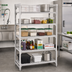 Thumbnail image #3 for Cambro Camshelving Premium 5-Tier Vented Stationary Polymer Shelving Starter Unit, 18 x 36 x 84 Inches