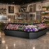 Thumbnail image #2 for Allure Self-Service Refrigerated Outside Wrap Low-Profile Open-Air Merchandiser, 137-1/4 Inch W x 41-3/8 Inch D x 50-5/8 Inch H, Remote DX, Black