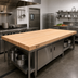 Thumbnail image #2 for John Boos Boos Block 72-Inch x 30-Inch Edge Grain Northern Hard Rock Maple Kitchen Countertop, 3-Inch Thick, Varnique Finish