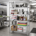 Thumbnail image #2 for Quantum 72 Inch x 24 Inch x 63 Inch Chrome-Plated Wire Shelving Starter Kit with 5 Shelves