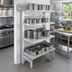 Thumbnail image #2 for Channel Manufacturing T-Bar Cantilever Shelf, 42W x 24D x 72H, Aluminum, 900 lb. Capacity