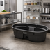 Thumbnail image #2 for Rubbermaid Commercial 50 Gallon Structural Foam Stock Tank, Black