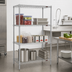 Thumbnail image #2 for Eagle Group 4-Tier Wire Starter Shelving Unit, 36 x 24 x 74 Inches, Stainless Steel Finish