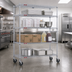 Thumbnail image #2 for EAGLEbrite 4-Tier Wire Shelving Dolly Truck, 48 x 24 Inches, Zinc Finish, 5-Inch Poly Casters