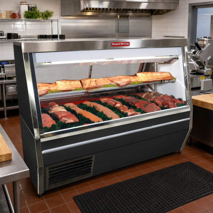 Product image #2 for Howard-McCray 34N Series 120-Inch Self-Contained Double Duty Red Meat Service Case with LED Lighting